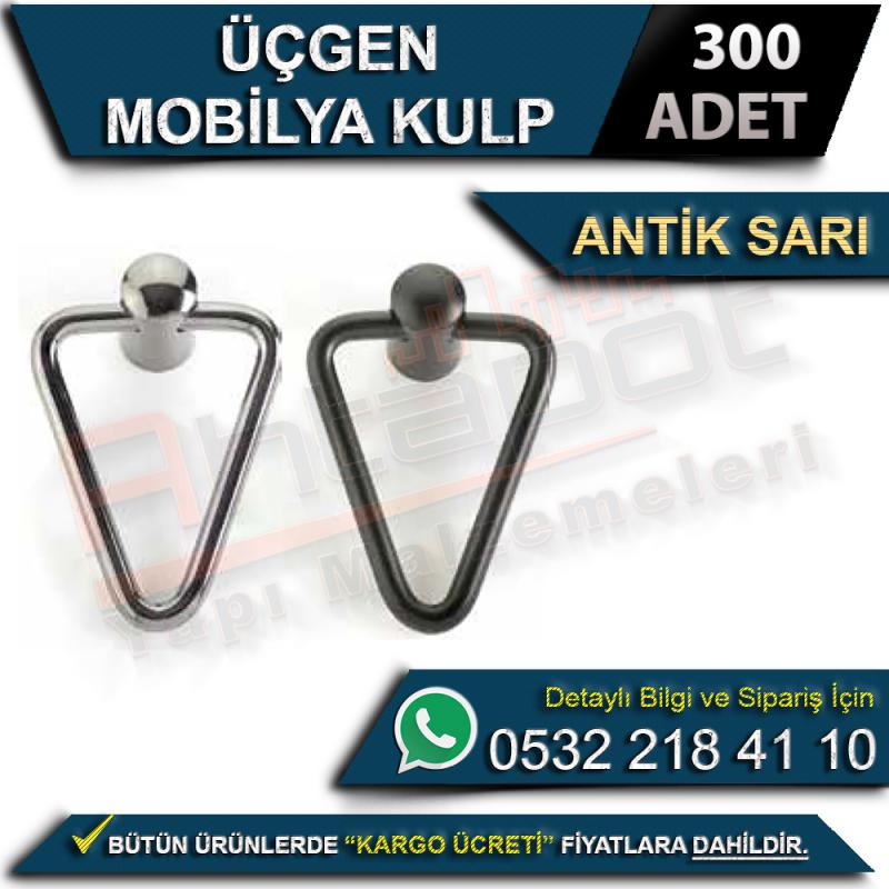 Üçgen Mobilya Kulp Antik Sarı (300 Adet)