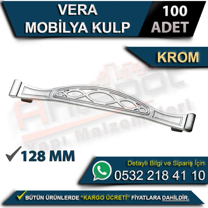 Vera Mobilya Kulp 128 Mm Krom (100 Adet)