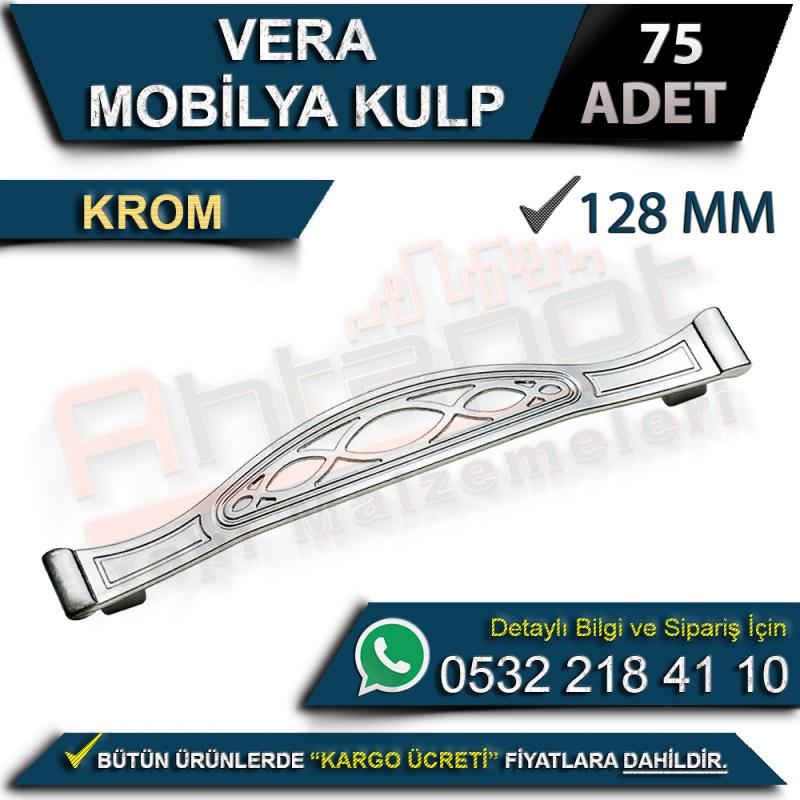 Vera Mobilya Kulp 128 Mm Krom (75 Adet)