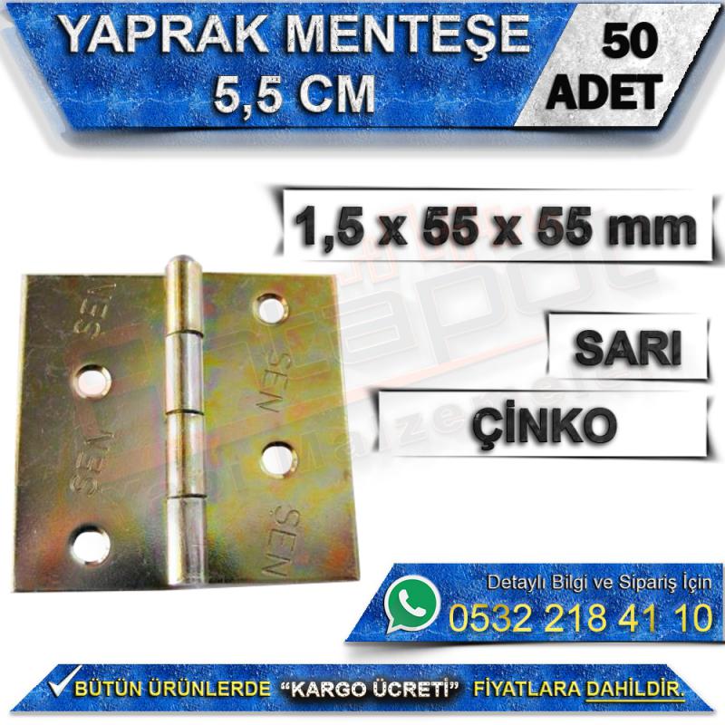 Yaprak Menteşe 5,5 Cm Çinko (50 Adet)