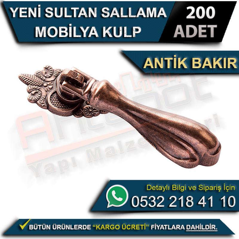 Yeni Sultan Sallama Mobilya Kulp Antik Bakır (200 Adet)